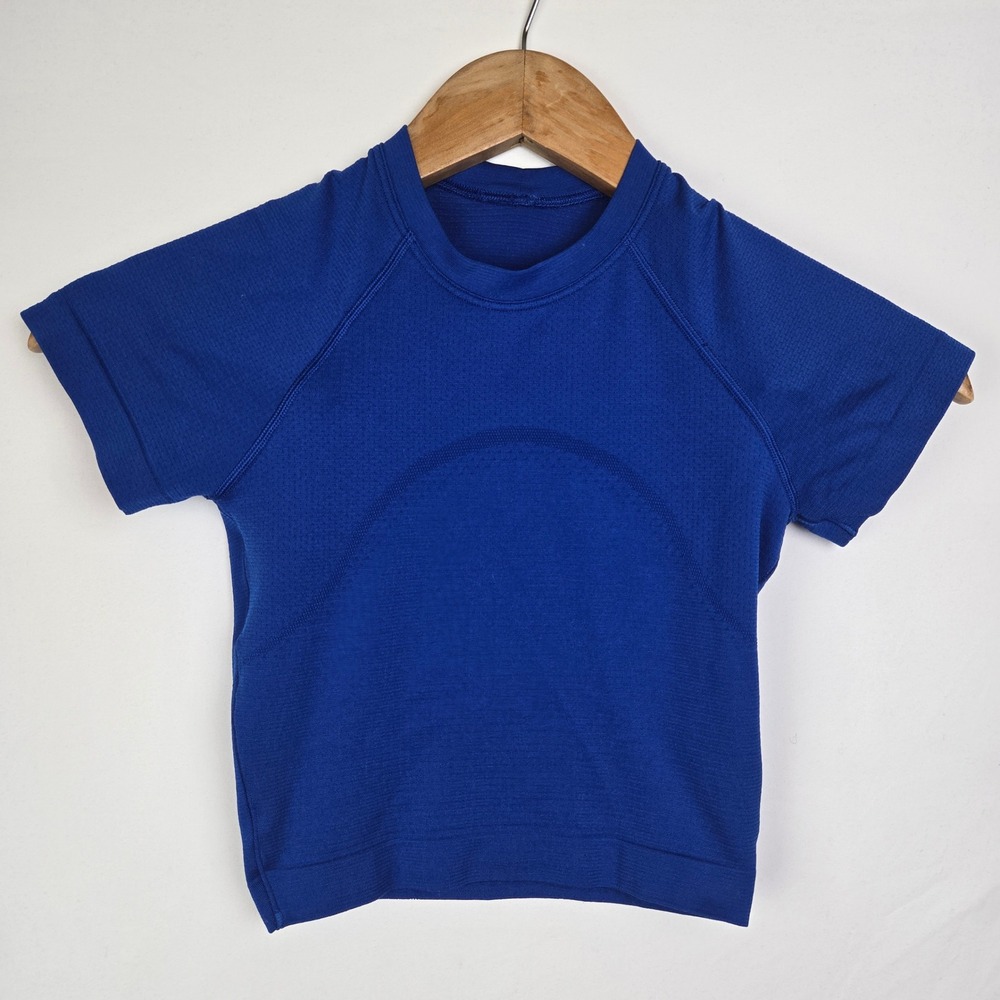 Lululemon Swiftly Tech Short Sleeve 2.0 Blue Shirt Size 0